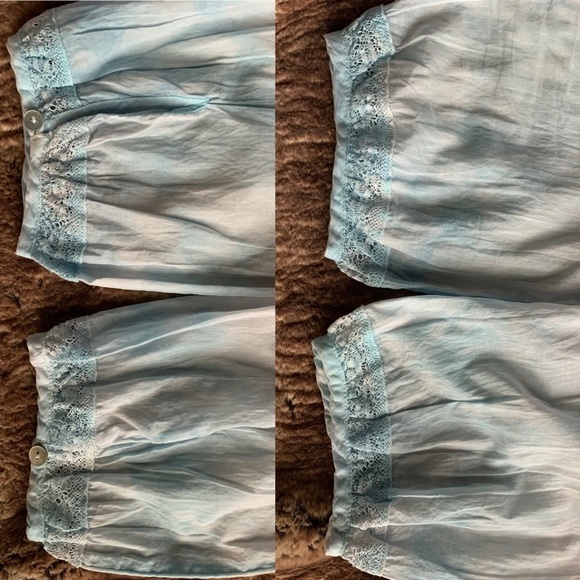 Aritzia Wilfred Elia Dress Tie Dye Blue White - Picture 3 of 8